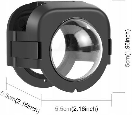 Osłona Ochrona Obiektyw na Obiektywy Szkło Optyczne do Insta360 X4 / X 4 / PU975 - zdjęcie 6