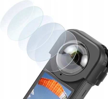 Osłona Ochrona Obiektyw na Obiektywy Szkło Optyczne do Insta360 X4 / X 4 / PU975 - zdjęcie 3