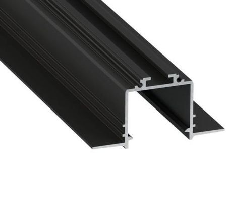Led Studio Profil Led Pp-Sb Podtynkowy Aluminiowy Czarny 100cm