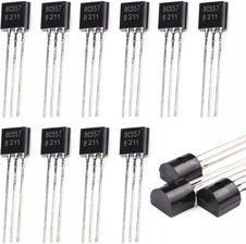 ROSFIX TRANZYSTOR BC557 PNP ARDUINO W OBUDOWIE TO-92 ZESTAW 10 SZTUK THT