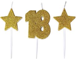 Zdjęcie Goparty Świeczki Urodzinowe 18 Z Gwiazdkami - Myślibórz