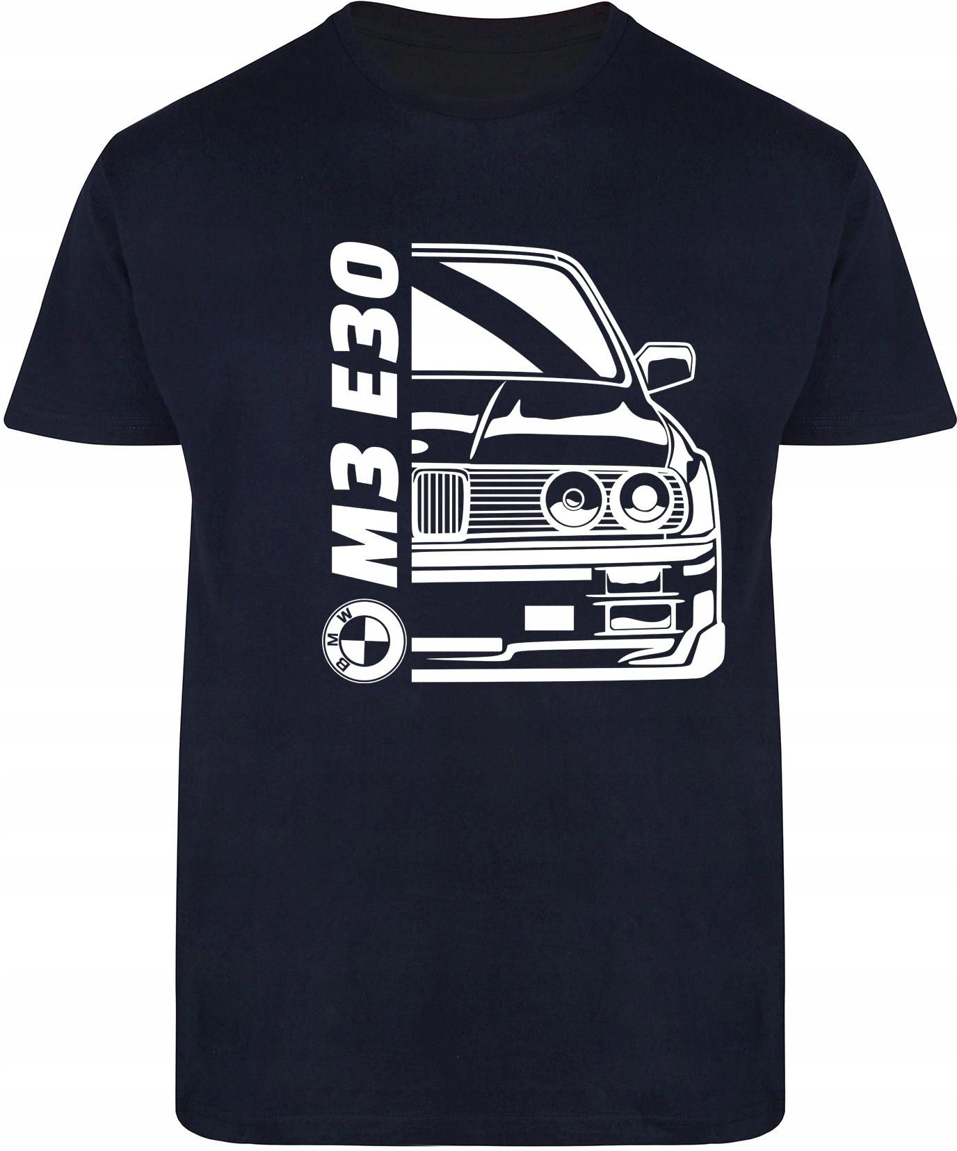 T-shirt M??ski Bmw E30 M3 Motoryzacyjna Koszulka Granatowa R-xl A562 ...