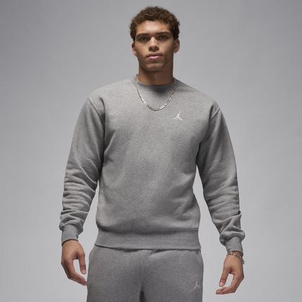 Męska bluza dresowa z półokrągłym dekoltem Jordan Brooklyn Fleece - Szary