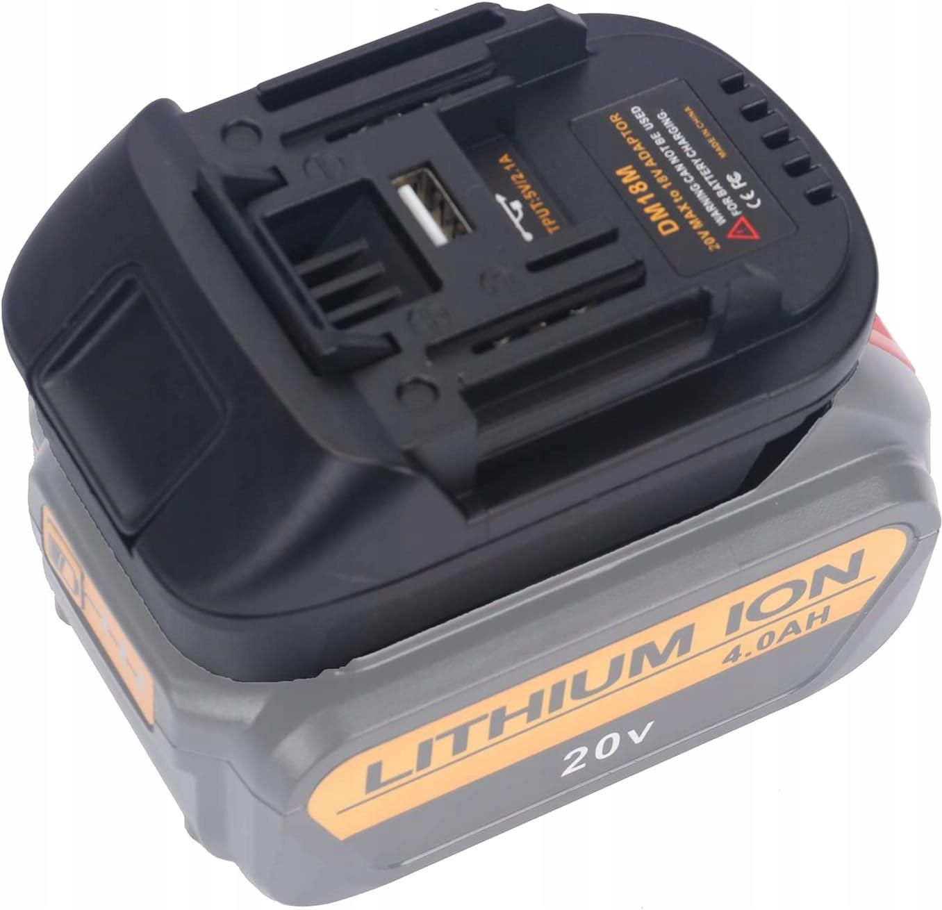 wolt デリバリー用ダブレット ADAPTER PRZEJSCIÓWKA Z DEWALT 18V 20V MILWAUKEE M18 DO