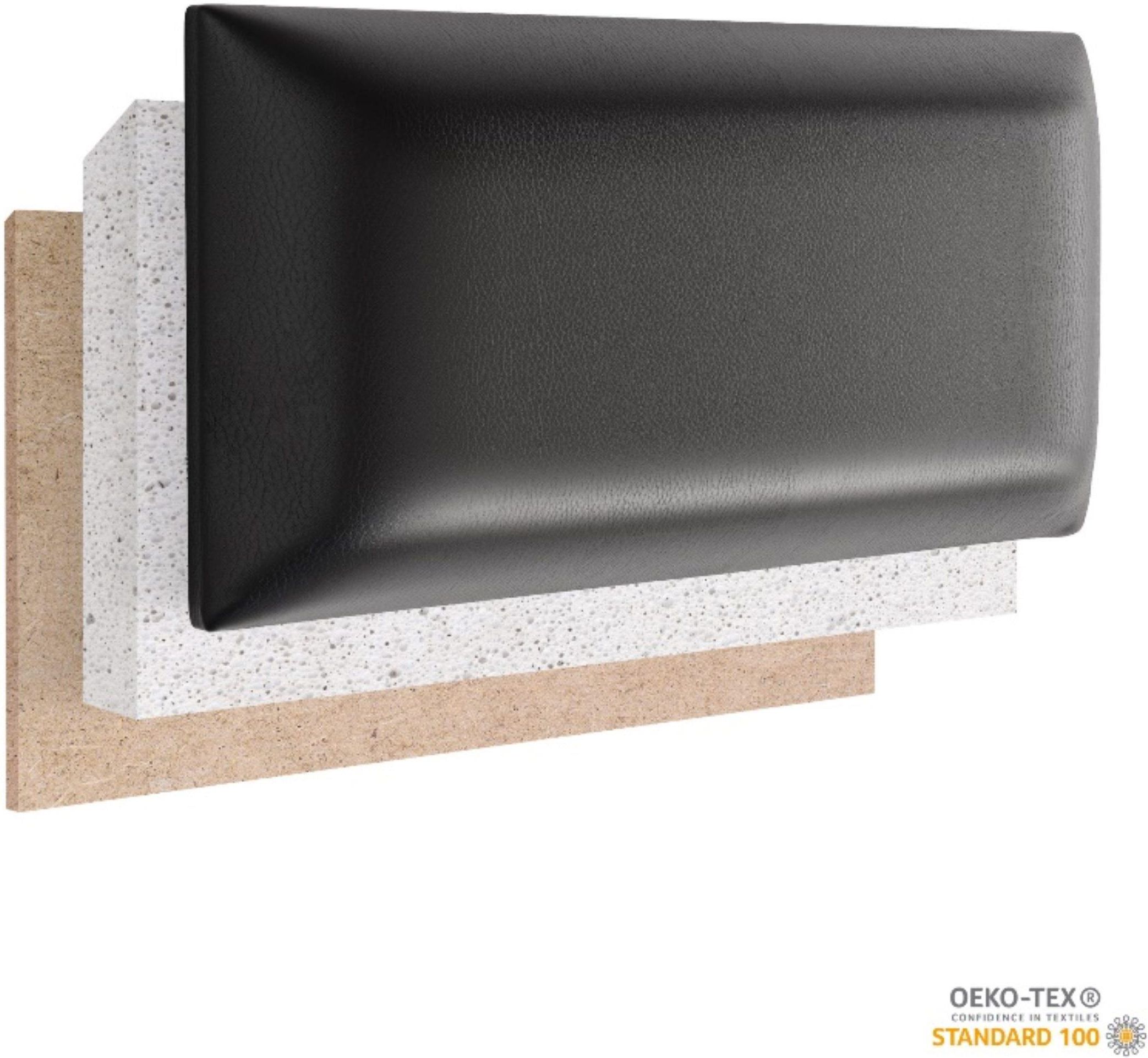 Panel Ścienny Tapicerowany Płotek Ekoskóra - Czarny 30x80 cm - opinie i ...