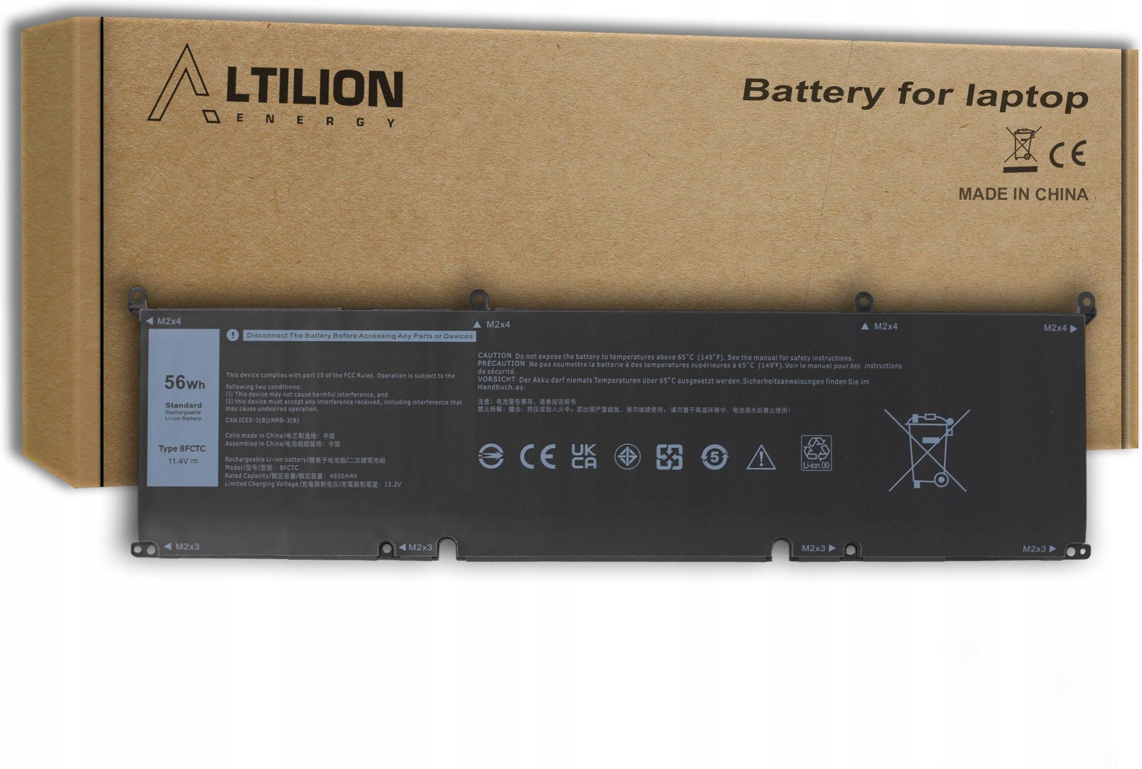 Bateria Do Laptopa Altilion Energy Fctc Do Dell M M