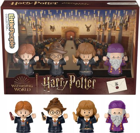 Little People Harry Potter i Kamień filozoficzny 4-pak figurek Zestaw kolekcjonerski HVG45