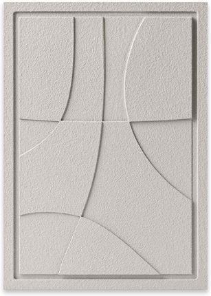 Dekoracja ścienna 3D - 50 x 2 x 70 cm - ABSTRACT III - Natural Cream - Murso