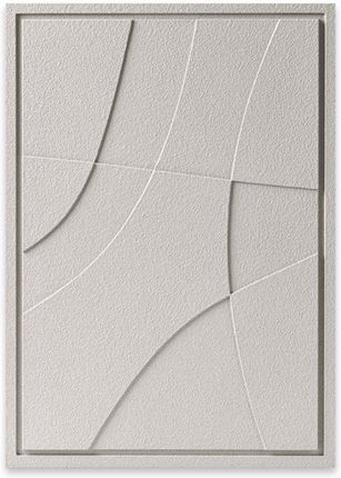 Obraz dekoracyjny relief - 50 x 2 x 70 cm - ABSTRACT II - Natural Cream - Murso