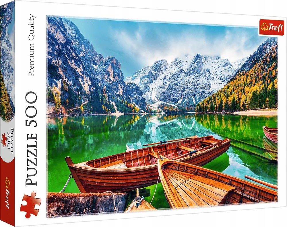 Trefl Puzzle 500el. Jezioro Braies, Włochy 37486 - Ceny i opinie - Ceneo.pl