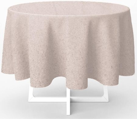 Home Styling Collection Okrągły Obrus Na Stół Ø 150cm (A35823510BEIGE)