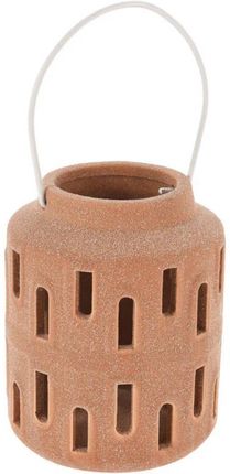 Home Styling Collection Lampion Na Świecę Metalowy Uchwyt 12,5x17cm (NB1202230TERRACOTTA)