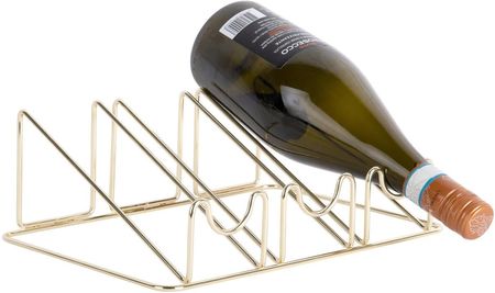 Present Time Stojak Na Wino Wired Metalowy 10x20x28cm (PT4059GD)