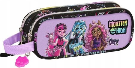 Safta Piórnik Podwójny Monster High Creep Czarny 21X8