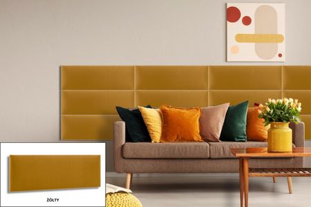 Smartlife Panel Tapicerowany Prostokąt Welur Bordowy 100x20cm - zdjęcie 3