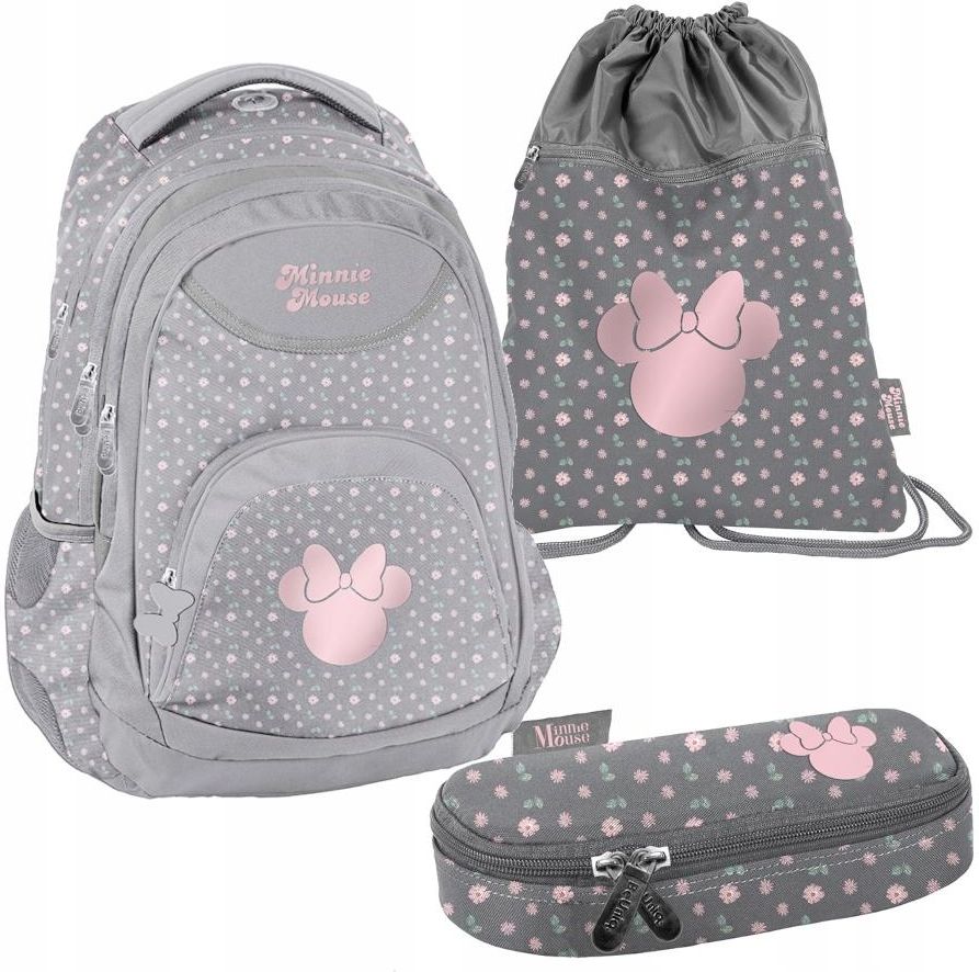 Astuccio BeUniq MINNIE BLACK A 3 Scomparti | Multicolor | Tasca Porta Matite E Trousse