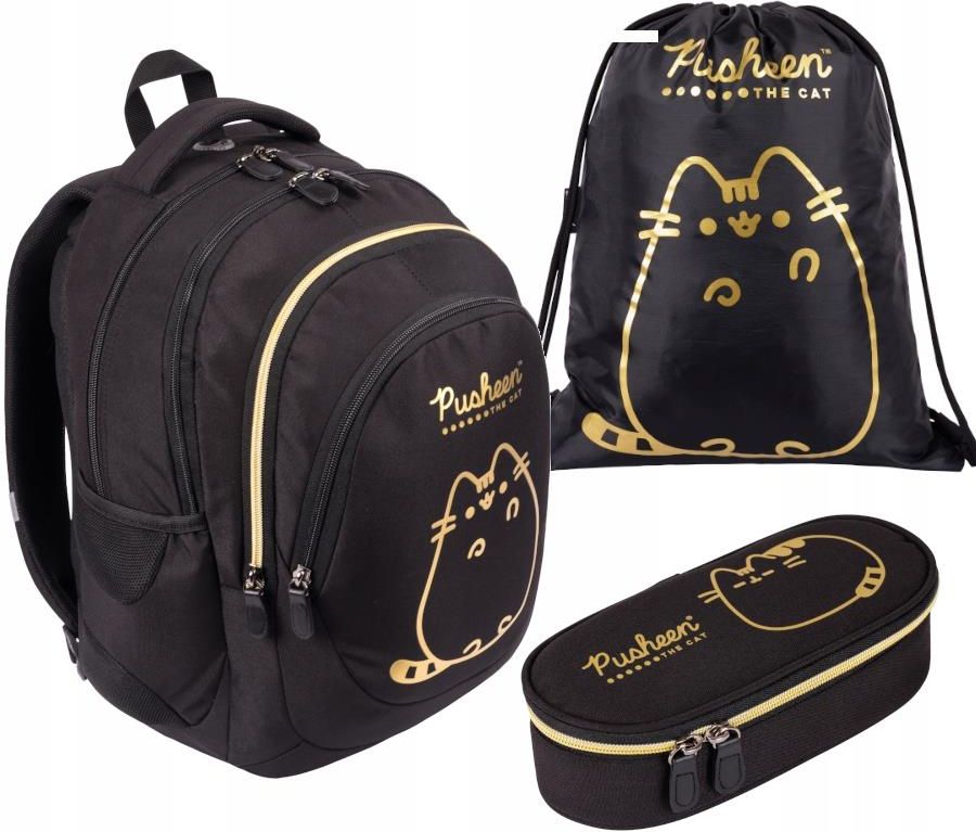 St. Majewski Plecak Szkolny St.Majewski Tornister Pusheen Zestaw 3 ...