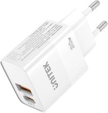 Ładowarka sieciowa, 1x USB-A, 1x USB-C, QC, 20W Unitek - biała (P1124AWH01-EU)