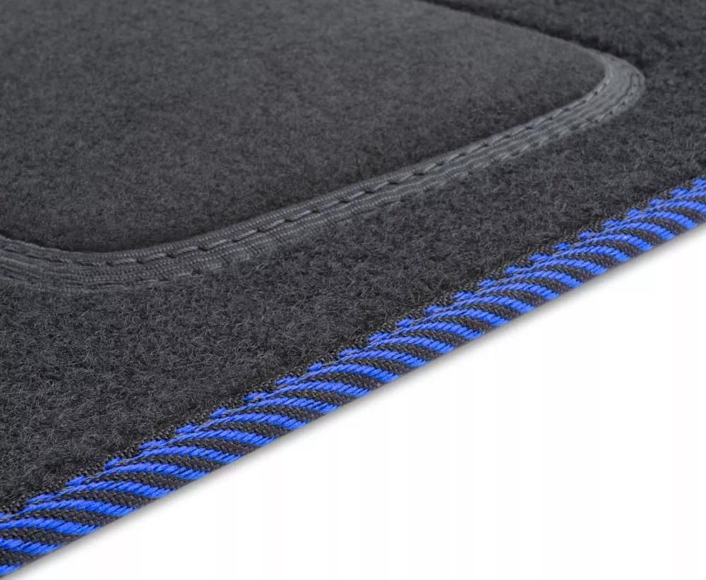 MOTOS Premium Tappetini anteriori Velours destinato a Citroen DS4 2011-2015 - Premium, Matt, Nero Lato conducente - Provate un nuovo comfort di guida con un tappetino in velluto per il conducente adat
