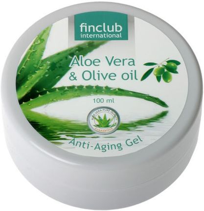 Fin Club Naturalny żel anti-aging: Aloe Vera olej z oliwek 100ml