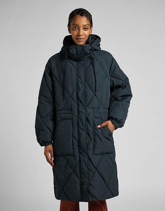 LEE LONG PUFFER DAMSKA KURTKA ZIMOWA CHARCOAL L55KEV30