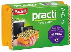 Zdjęcie Paclan Gąbka Do Mycia Naczyń Practi Silver King 2Szt. - Cybinka
