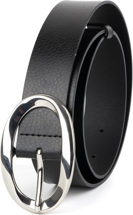 Pasek skórzany damski do spodni D110.40 czarny