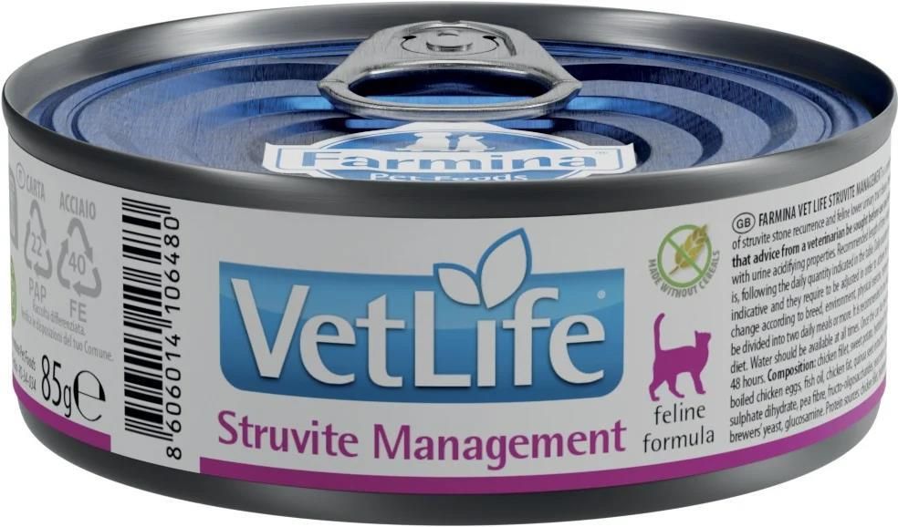 Karma Farmina Vet Life Natural Diet Cat Struvite Management 85G - Ceny ...