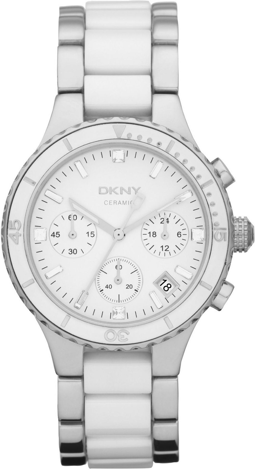 zegarek damski ceramica biały dkny zegarek damski ceramica biały dkny