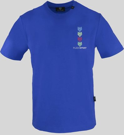 Koszulka T-shirt marki Plein Sport model TIPS1135 kolor Niebieski. Odzież męska. Sezon: Wiosna/Lato