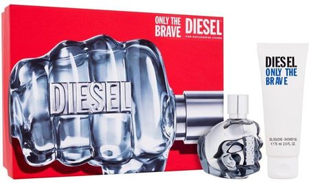 DIESEL ONLY THE BRAVE ZESTAW EDT 50ML + ŻEL P/P 75ML