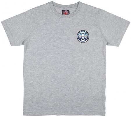 koszulka INDEPENDENT - Youth Split Cross T-Shirt Heather Grey (HEATHER GREY) rozmiar: 8-10