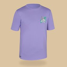 Zdjęcie Koszulka UV surfingowa dla dzieci Olaian Water T-shirt Ibiscus krótki rękaw | Darmowa dostawa na wybrane produkty! Tylko online! - Mieroszów