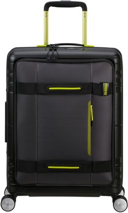 Walizka kabinowa American Tourister Hello Cabin Exp Coated - black / lime