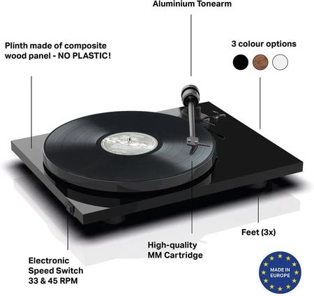 Pro-Ject E1 Phono (AT3600L) Czarny połysk - zdjęcie 3
