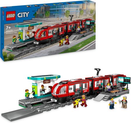 LEGO City 60423 Tramwaj miejski ze stacją