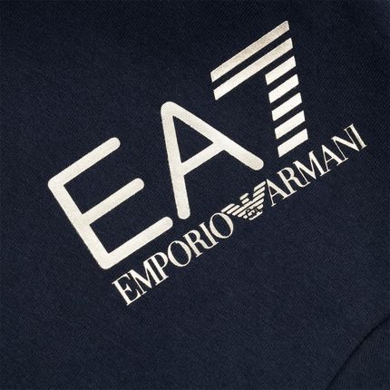 EMPORIO ARMANI EA7 sportowy damski dres NAVY BLUE - zdjęcie 3