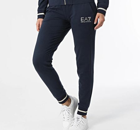 EMPORIO ARMANI EA7 sportowy damski dres NAVY BLUE - zdjęcie 5
