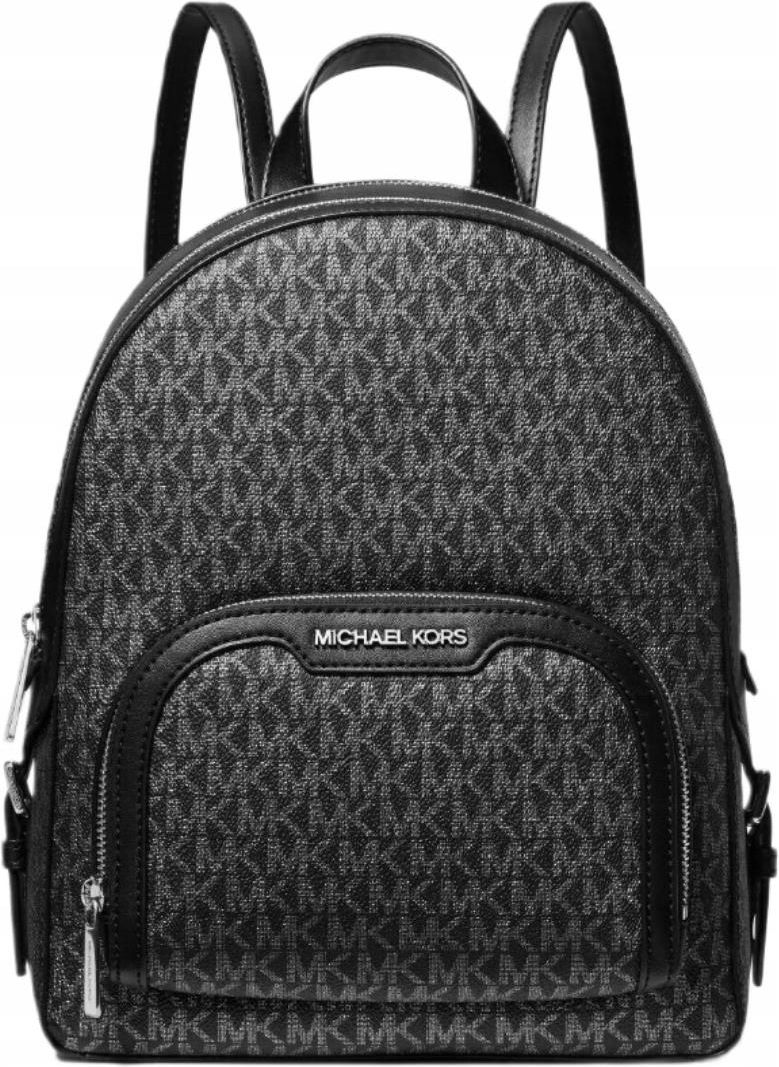 43% Michael Kors Plecak Damski Jaycee MD Zip Czarny Monogram