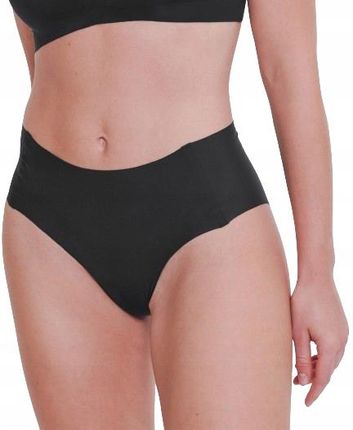 Figi Majtki Damskie bezszwowe Czarne Sloggi Zero Feel 2.0 High Waist L