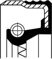 Wellendichtring, Differential CORTECO 01033294B Für BMW, Land Rover