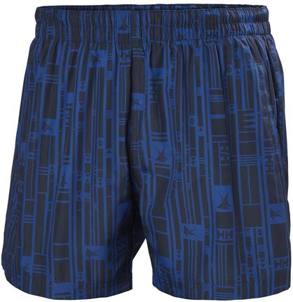 Helly Hansen Men's Newport Trunk Deep Fjord/Navigation Aop L Kąpielówki męskie