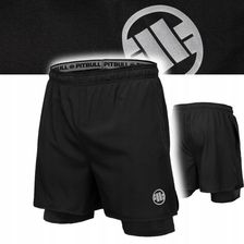 Zdjęcie Pitbull West Coast Męskie Spodenki Sportowe Mesh New Logo Czarne S - Parczew