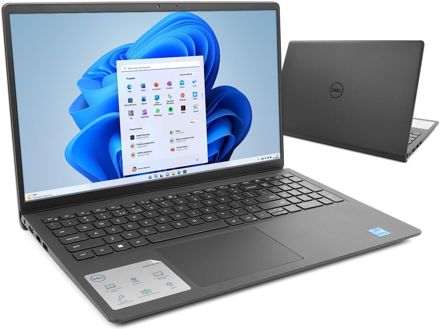 Laptop Dell Inspiron 15 Core 15,6/i5/32GB/512GB + 2TB/Win11
