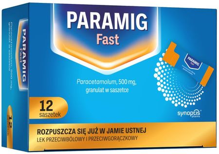 Paramig Fast 500 Mg Granulat 12 Saszetek