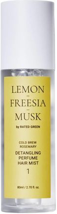 Rated Green Lemon Freesia Musk Perfumowana Mgiełka Do Włosów Ułatwiająca Rozczesywanie 80 ml