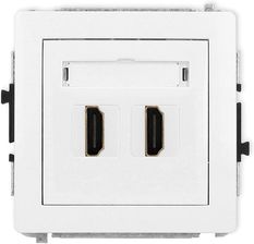 Zdjęcie Karlik Mechanizm Gniazda Podwójnego Hdmi 2.1 8K Biały Deco I00164073 - Będzin