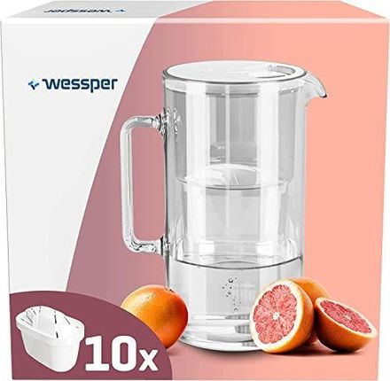 Dzbanek filtrujący Wessper Aquamax Crystalline 2,5l Przezroczysty + 10X Filtr