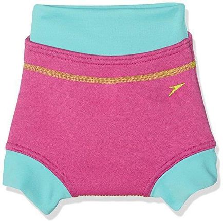 Speedo Dziewczęca kąpielowa poszewka na pieluchy - Vegas Pink/Bali Blue/Lime Punch, 12-18 miesięcy