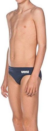 Arena Solid Brief Jr kąpielówki dziecięce, czerwone, dziecięce, Solid Brief Jr, niebieskie (Navy/Biały), 2-3